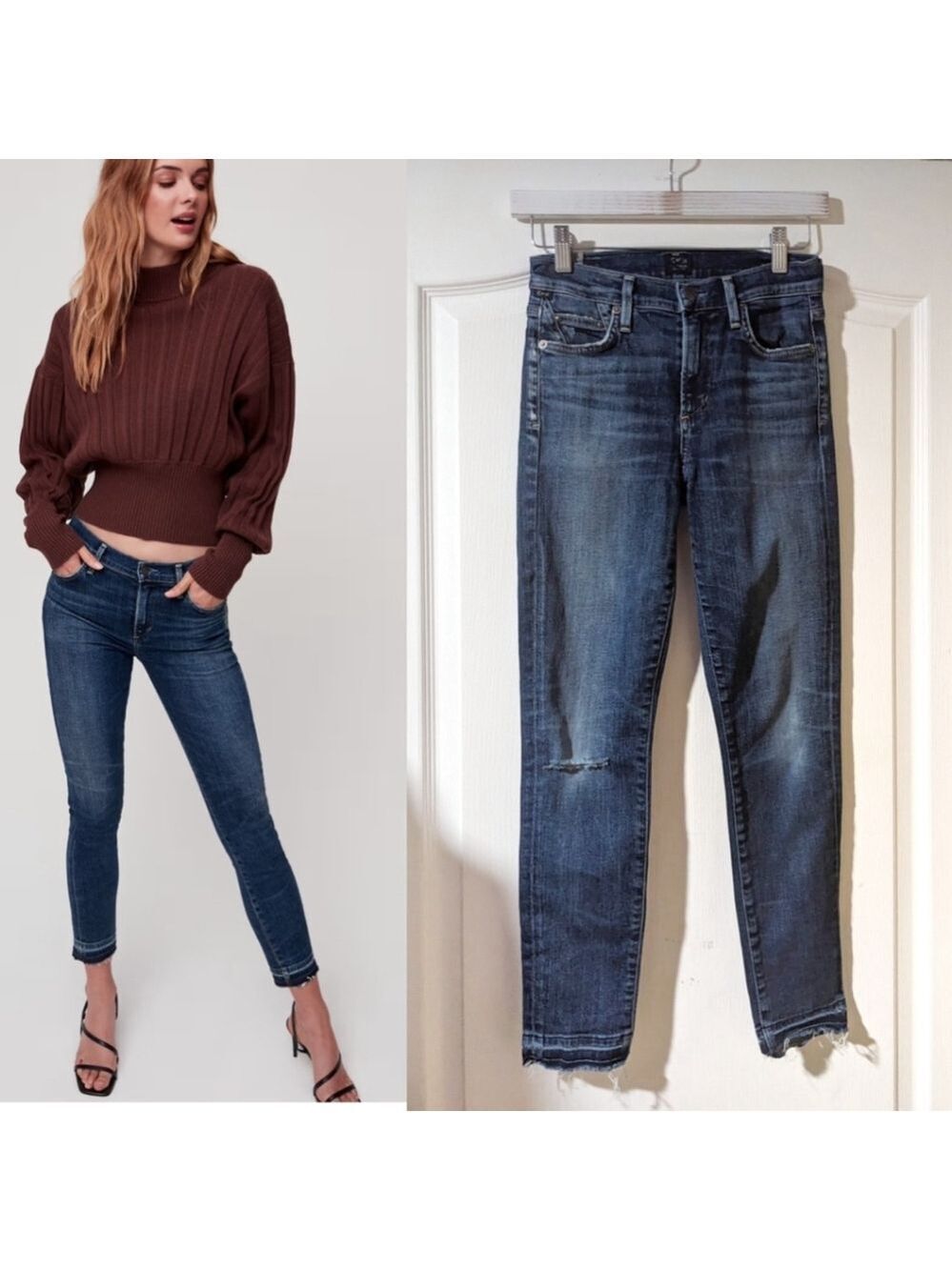 Citizens of Humanity | Rocket High Waist Crop Skinny Jeans In Weekender
